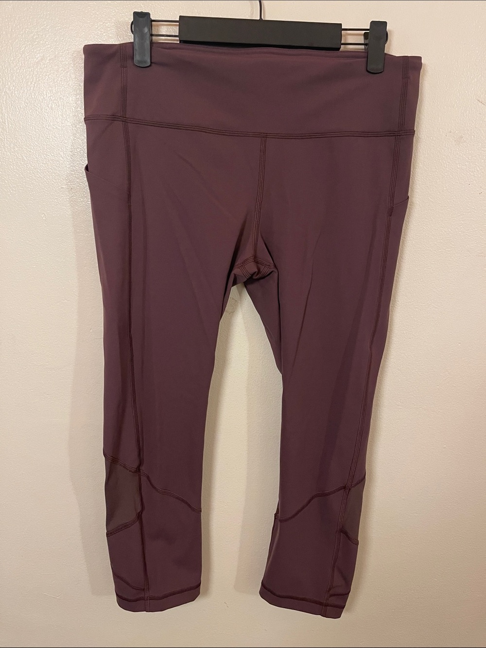 lululemon athletica Plum Capri Leggings with Side Pockets